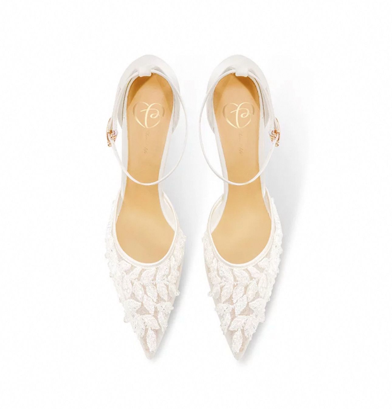 Bridal Shoes – Ivory Beaded Lace Stiletto